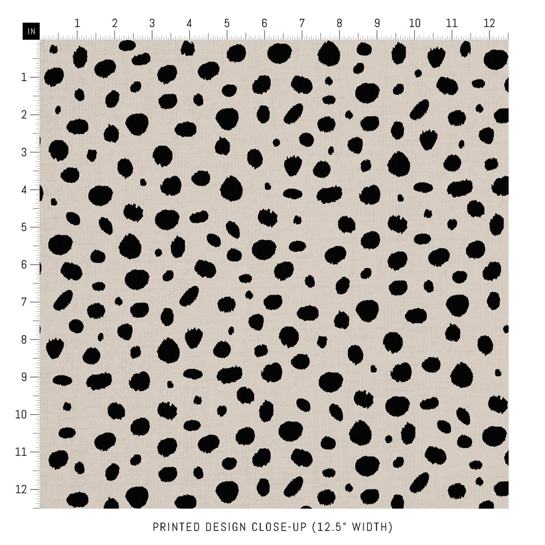 black and beige fabric print