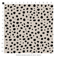 black and beige fabric print