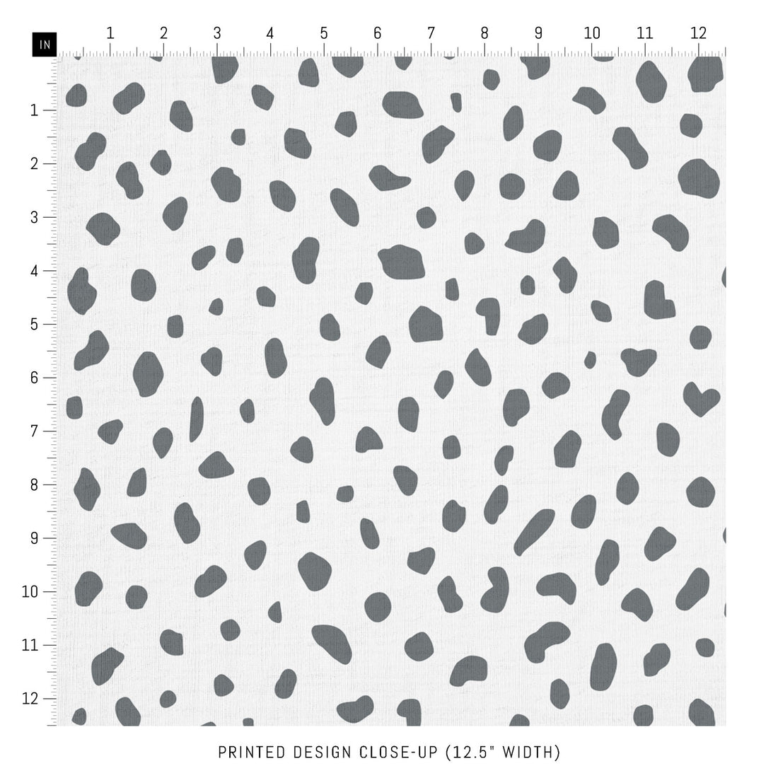 light grey dalmatian spot print fabric