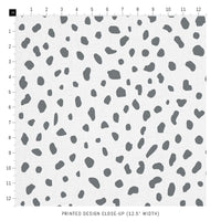 light grey dalmatian spot print fabric