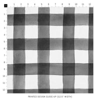 watercolor black and white fabric
