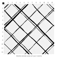 stylish black and white plaid fabric