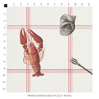 seafood fabric design