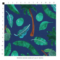 tropical midnight inspired fabric design
