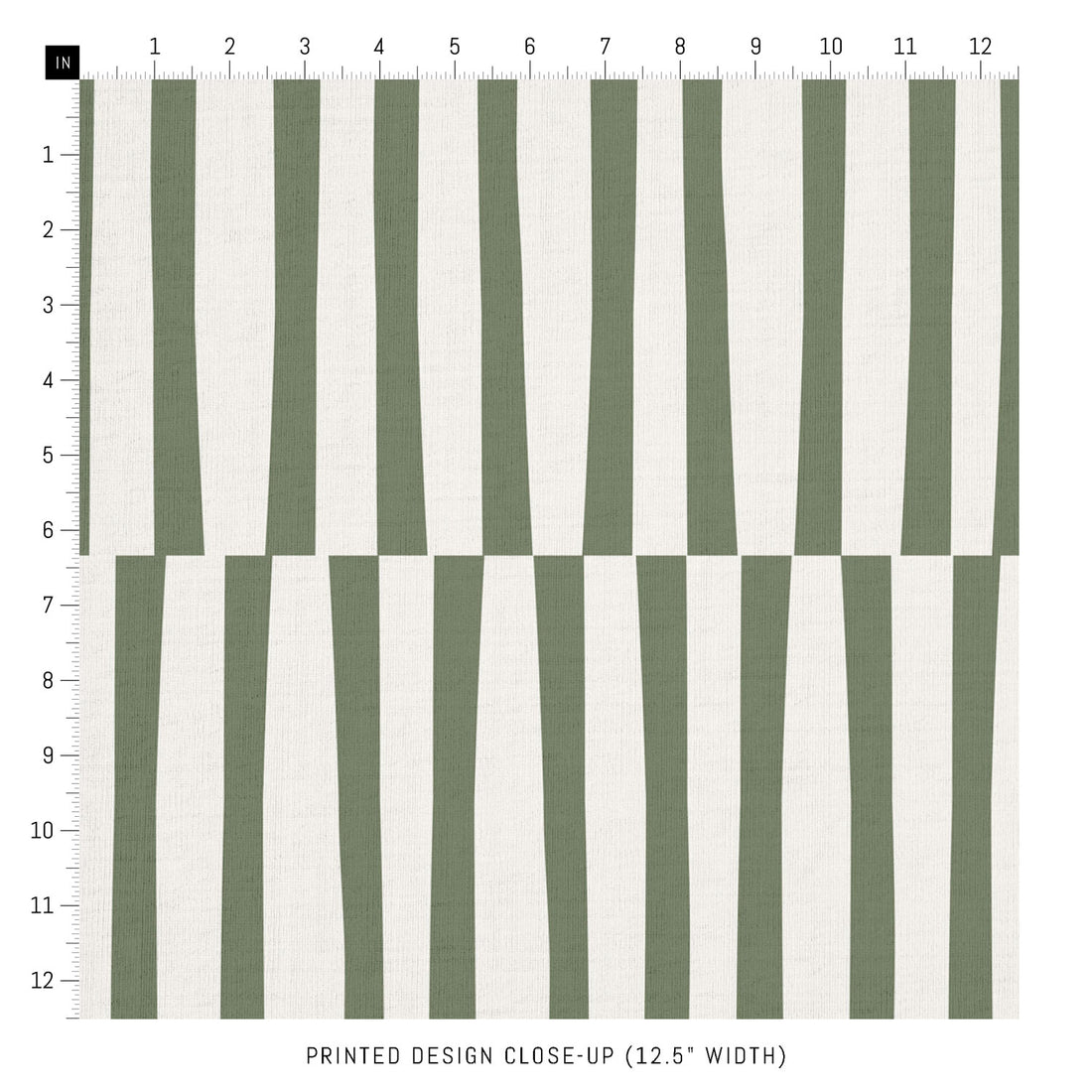 olive green line print fabric design