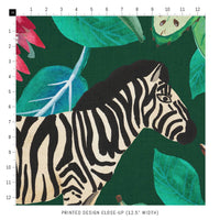 zebra print design fabric close up