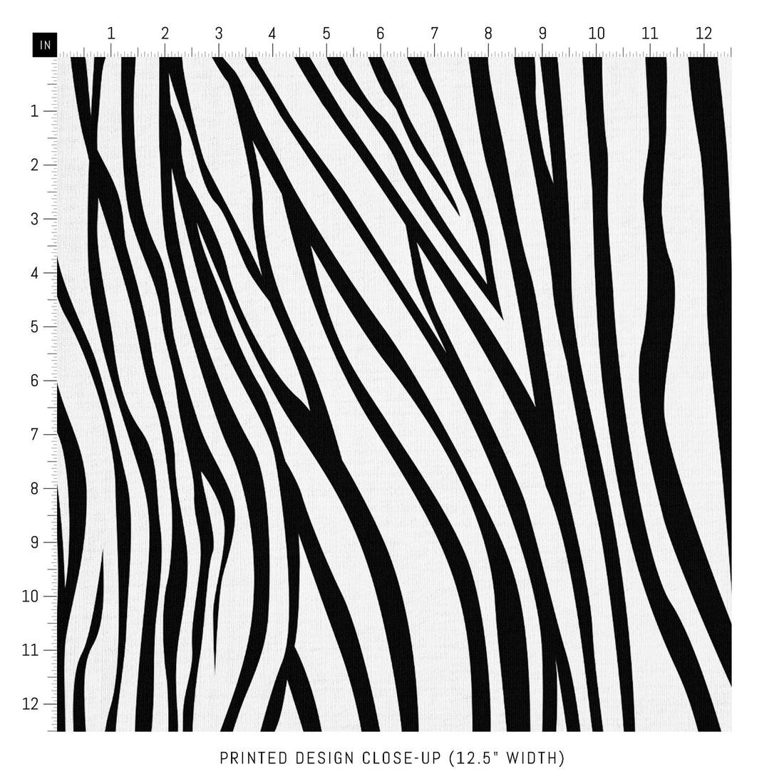 black and white animal print fabric design