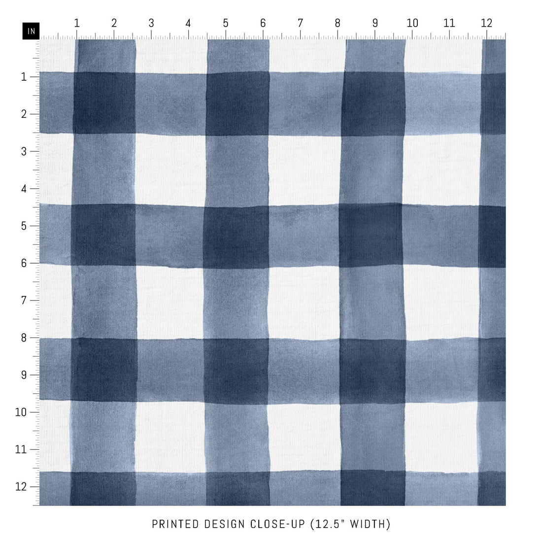 blue plaid design fabric print