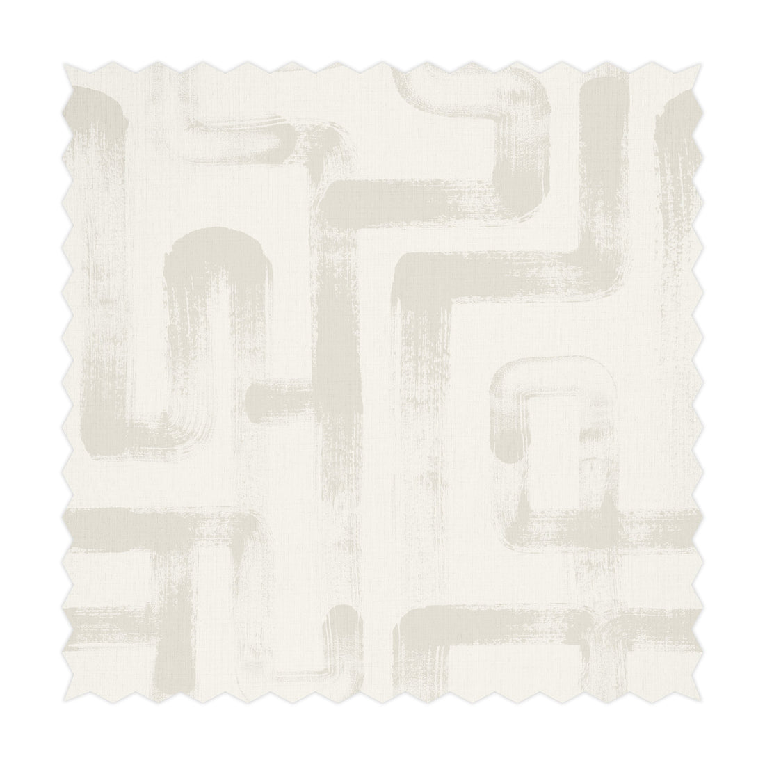 neutral printed fabric design with abstract lines