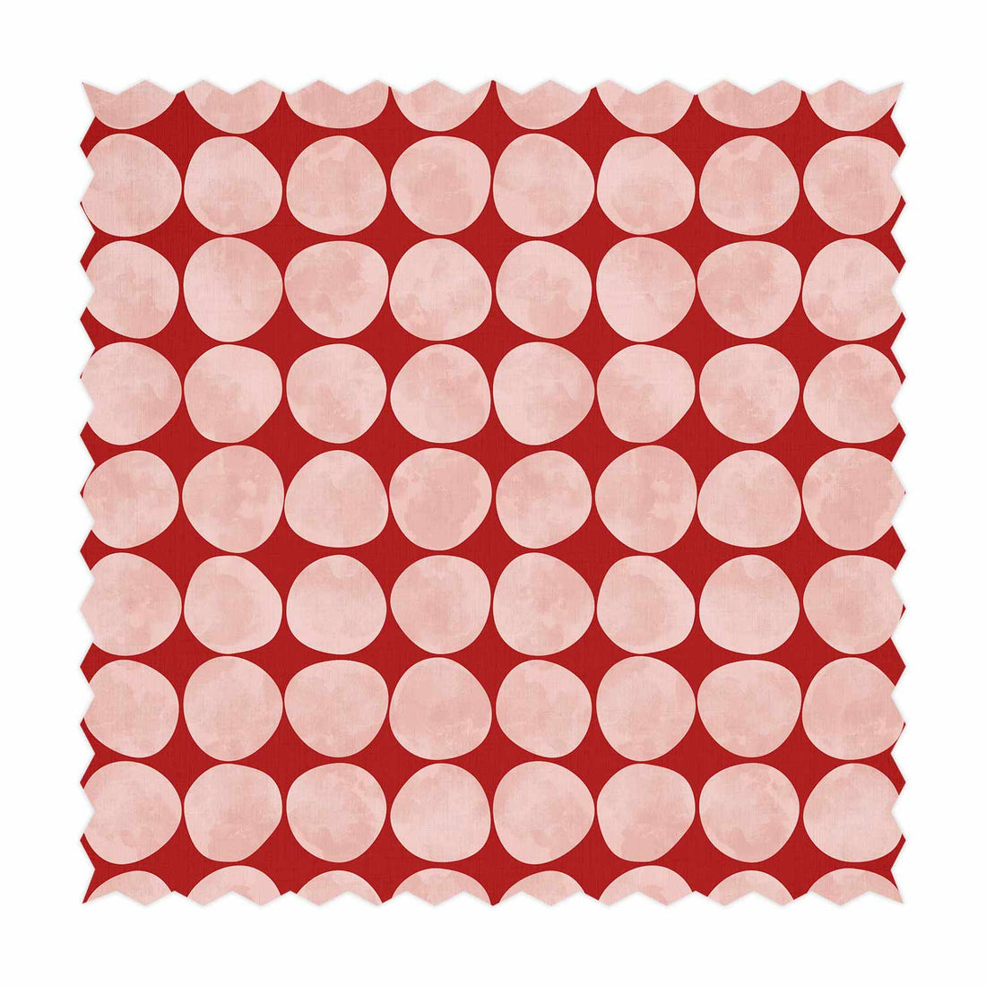 retro fabric with pink round moon pattern