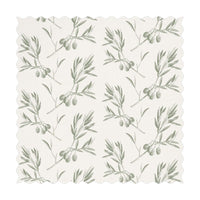 light green olive print fabric
