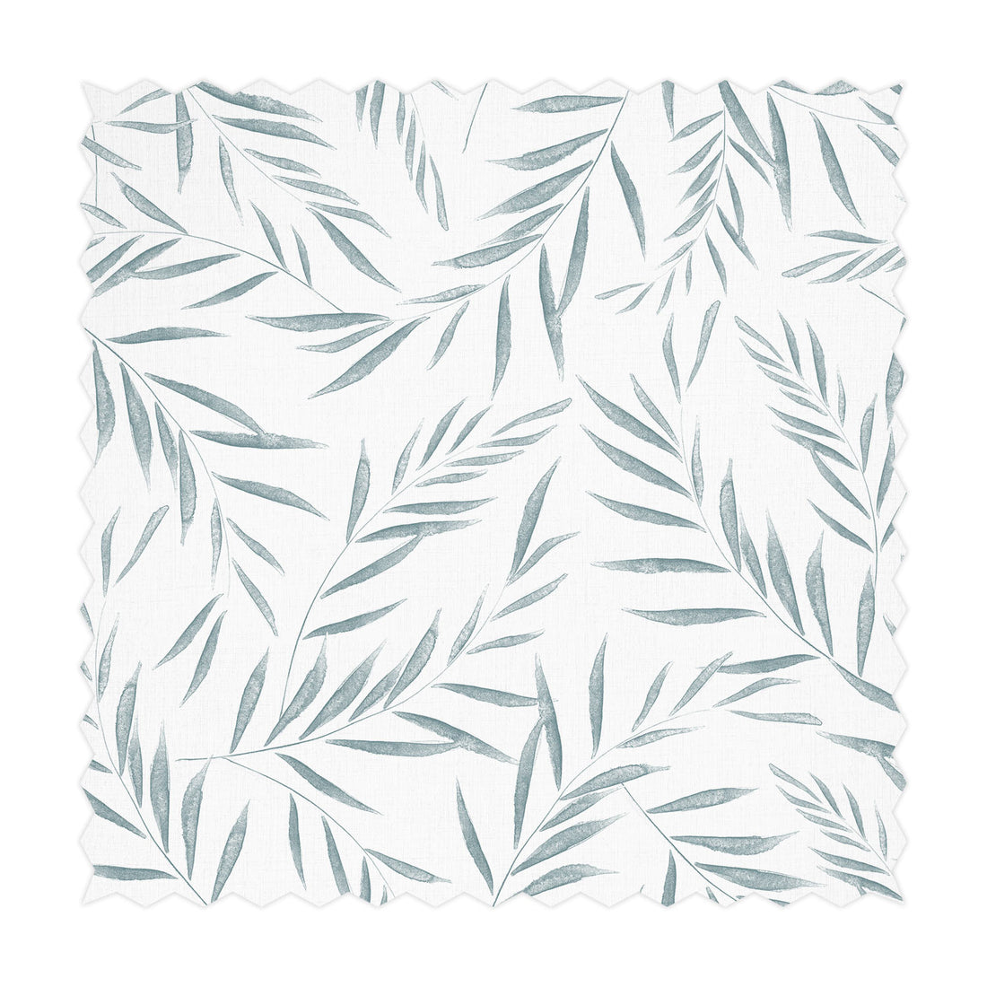 botanical print fabric in coastal colors