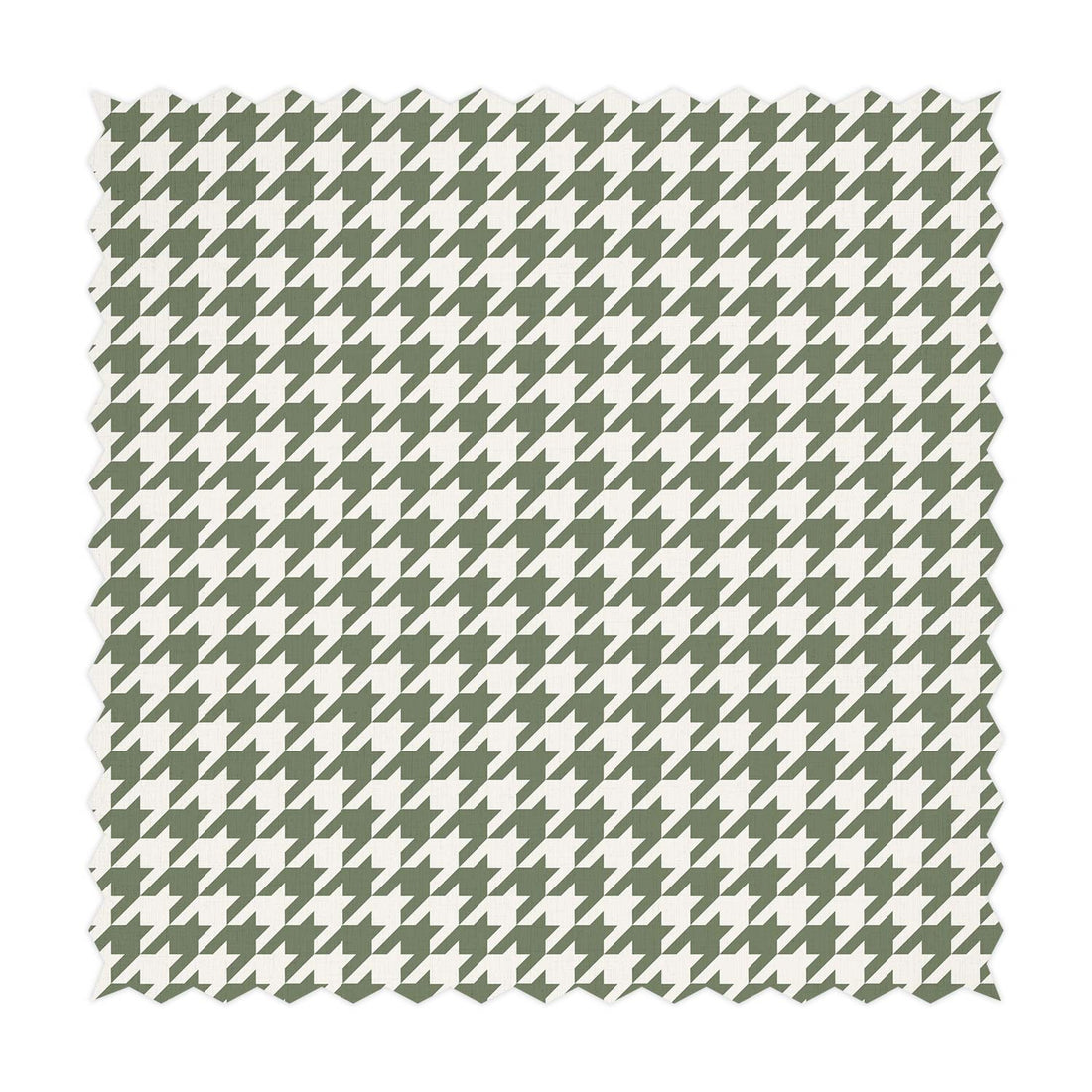 classic farmhouse fabric style with green houndstooth pattern