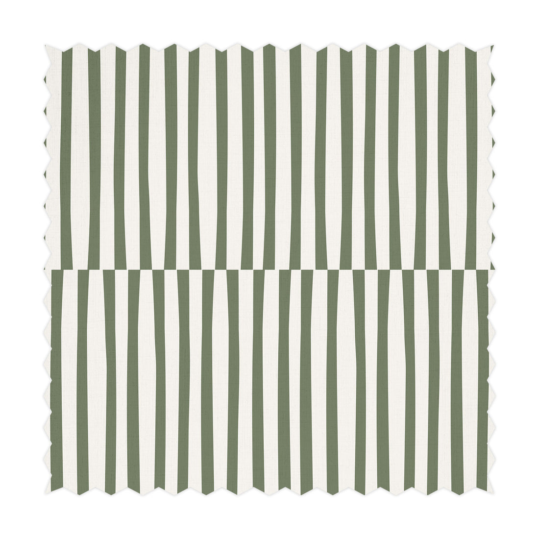 minimal line print fabric in olive green