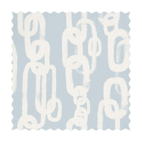 blue chain pattern fabric design