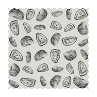 coastal fabric print in light grey