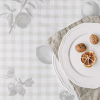 tablecloth grey fabric design print
