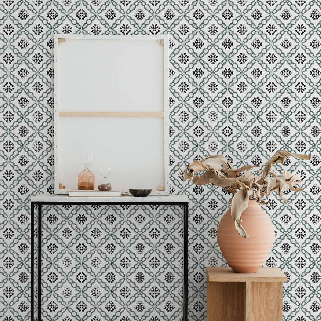 coastal style tile peel and stick wallpaper