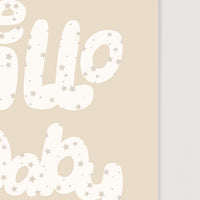 Hello Baby Gender Neutral Art Print Poster