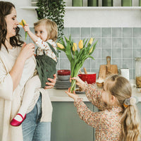 Sage Color Tiles Backsplash