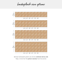 Modern Plaid Print Backsplash