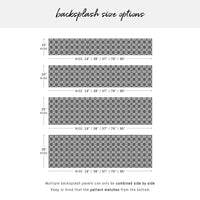 Black Moroccan Tile Print Backsplash