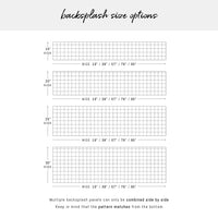 Large Checkers Print Backsplash