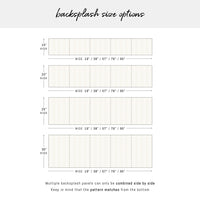 Faux Gold Chevron Print Backsplash