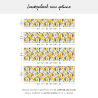 Baby Blue Lemons Backsplash