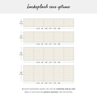 Neutral Retro Line Print Backsplash