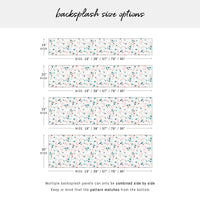 Bright Pastel Terrazzo Design Backsplash