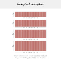 Rosy Stripe Design Backsplash