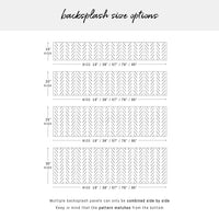 Delicate Herringbone Print Backsplash