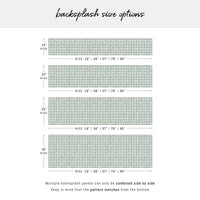 Sage Retro Chic Design Backsplash