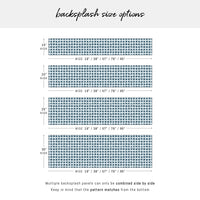 Blue Retro Chic Design Backsplash