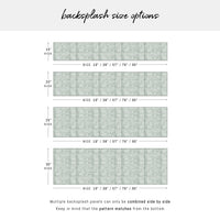 Sage Color Tiles Backsplash