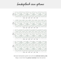 Agate Print Backsplash In Sage