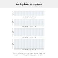 Denim Blue Chevron Print Backsplash