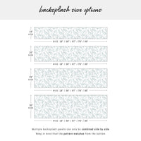 Windy Botanical Foliage Backsplash