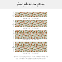 Vintage Retro Geometric Design Backsplash