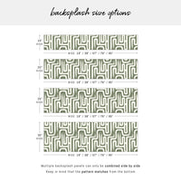 Olive Paintbrush Maze Backsplash