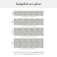 Abstract Oysters Print Backsplash