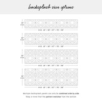 White Wood Planks Print Backsplash