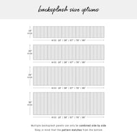 Black & White Chevron Print Backsplash