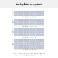 Romantic Blue Tiles Design Backsplash