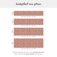 Geometric Line Art Design Backsplash