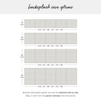 Elegant Watercolor Plaid Design Backsplash In Grey