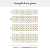 Vintage Italian Tiles Print Backsplash