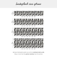 Chain Pattern Backsplash