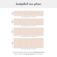 Modern Geometric Scallop Print Backsplash